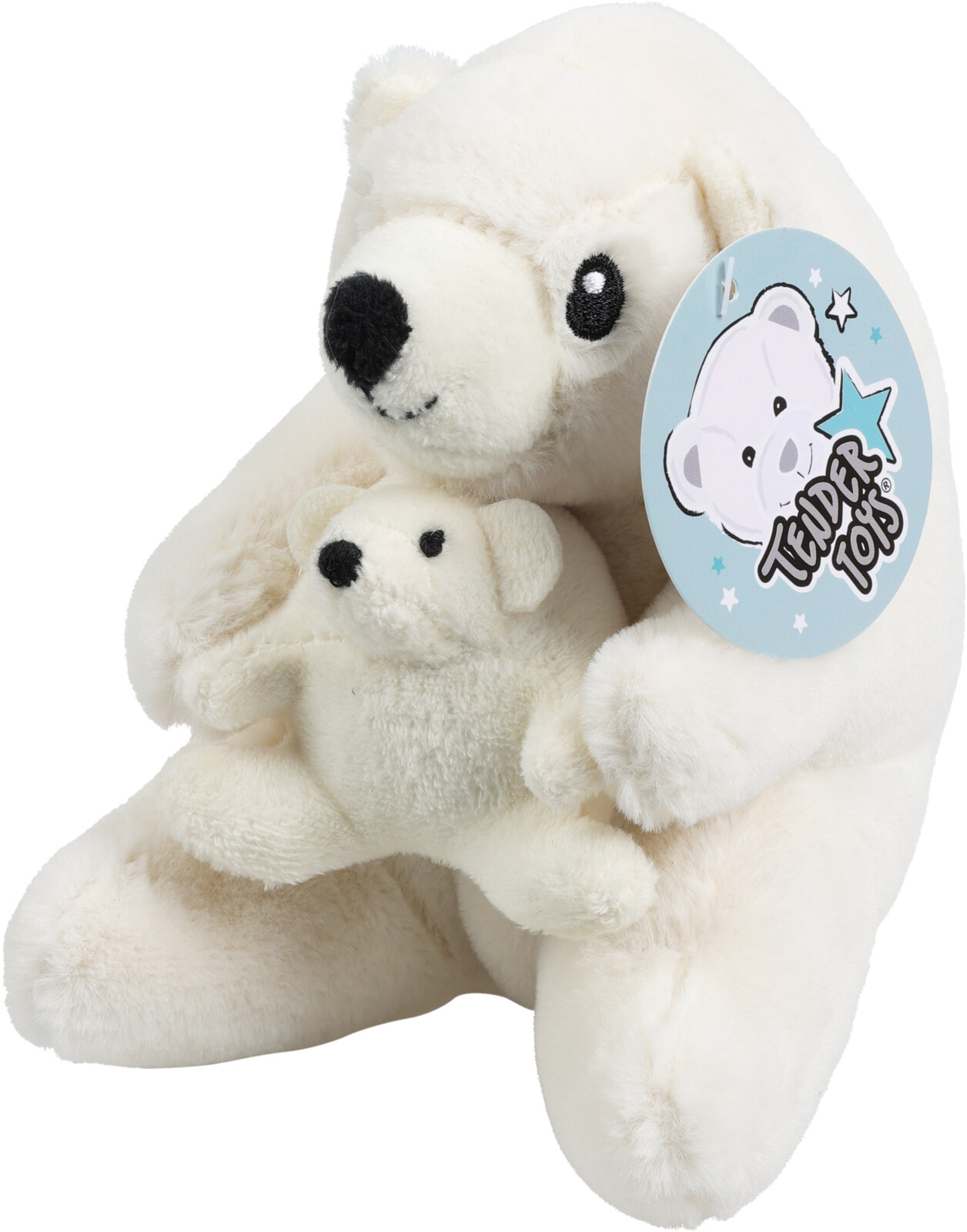 JΚ Home Décor - Αρκουδάκι Υφασμάτινο Λευκό 15x13x16cm