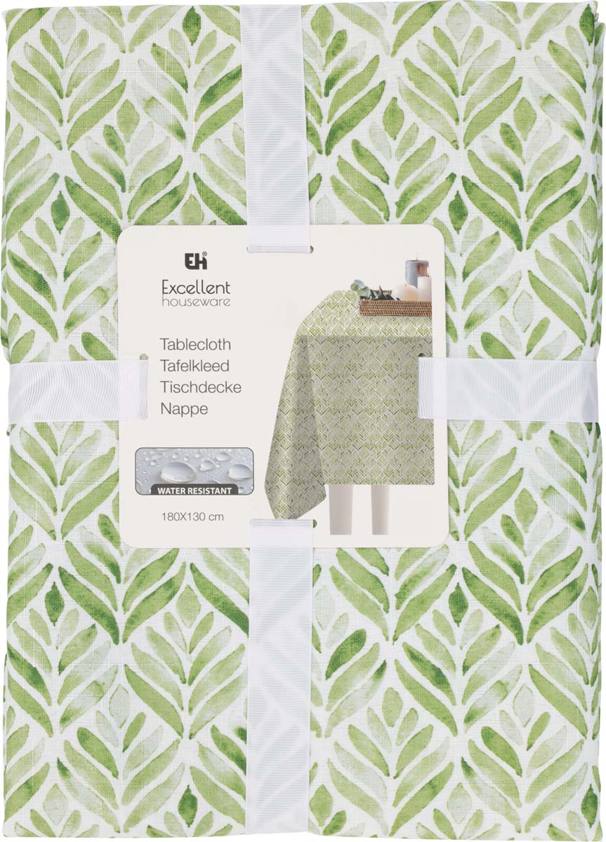 JK Home Décor - Τραπεζομάντηλο με Σχέδιο Πράσινο 180x130cm