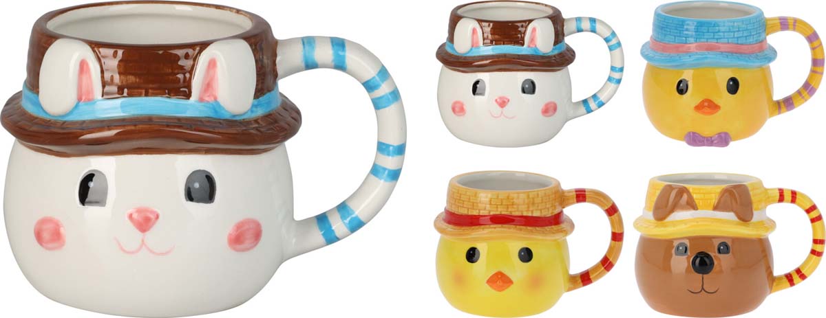 JK Home Décor - Κούπα Πάσχα Δολομίτη 12x9cm 4Σχδ