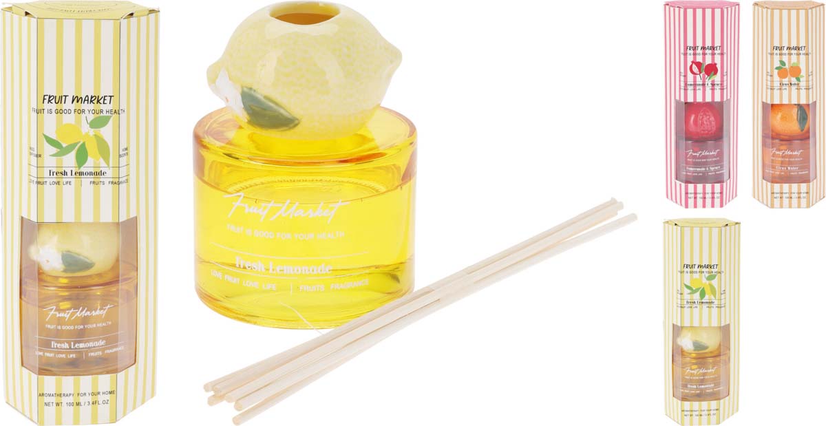 JK Home Décor - Αρωματικό Χώρου 100ml 7x7.5cm 3Σχδ