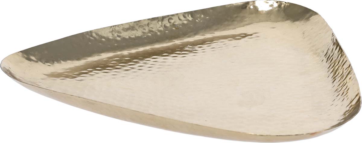 JK Home Décor - Δίσκος Μεταλλικός σε Χρυσό 25.5x26cm
