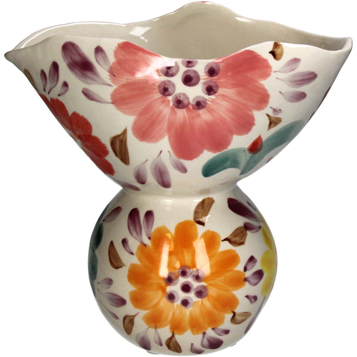 JK Home Décor - Βάζο Spring Πήλινη 23.5x15x23.5cm