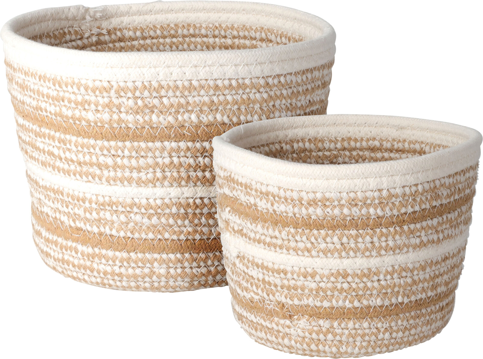 JK Home Décor Basket Cotton S/2