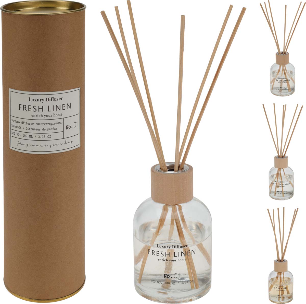 JK Home Décor - Αρωματικό Χώρου 100ml 6.5x10cm 3Σχδ
