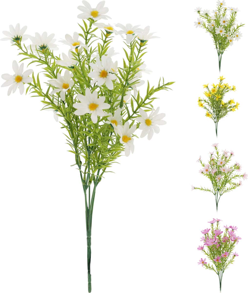 JK Home Décor - Κλαδί Μαργαρίτα 36cm 4Σχδ