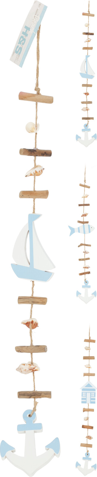 JΚ Home Décor - Γιρλάντα με Καραβάκια 59cm 3Σχδ
