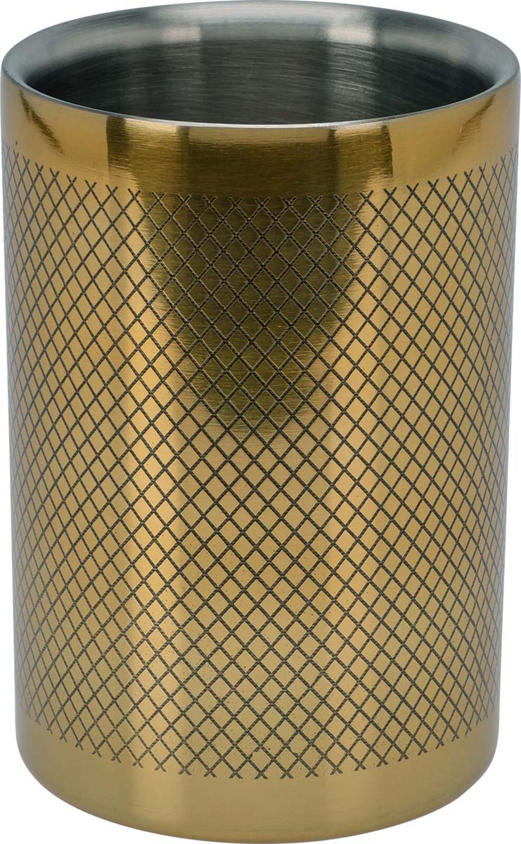 JK Home Décor - Σαμπανιέρα για Κρασί από Ατσάλι Χρυσό 12x18cm