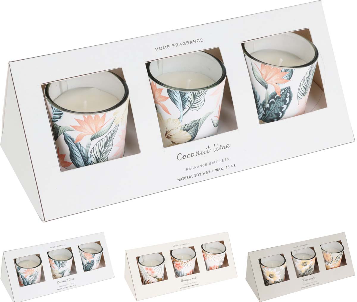 JK Home Décor - Κερί Αρωματικό Σε Γυαλί  6cm S/3 3Σxδ