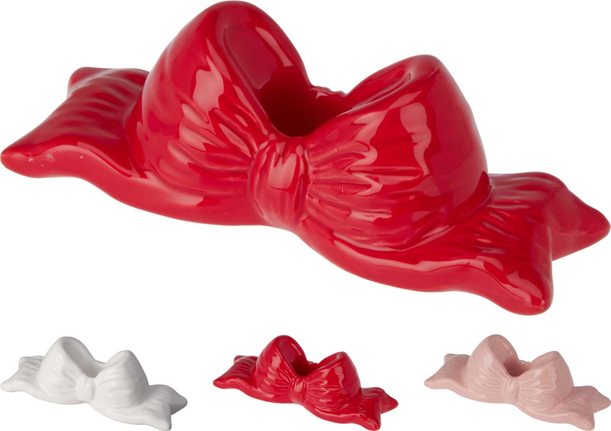 JK Home Décor - Κηροπήγιο Φιόγκος από Δολομίτη 15x5cm 3Σχδ