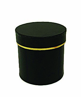 JK Home Décor - Κουτί Χάρτινο Στρογγυλό Μαύρο 10x10cm