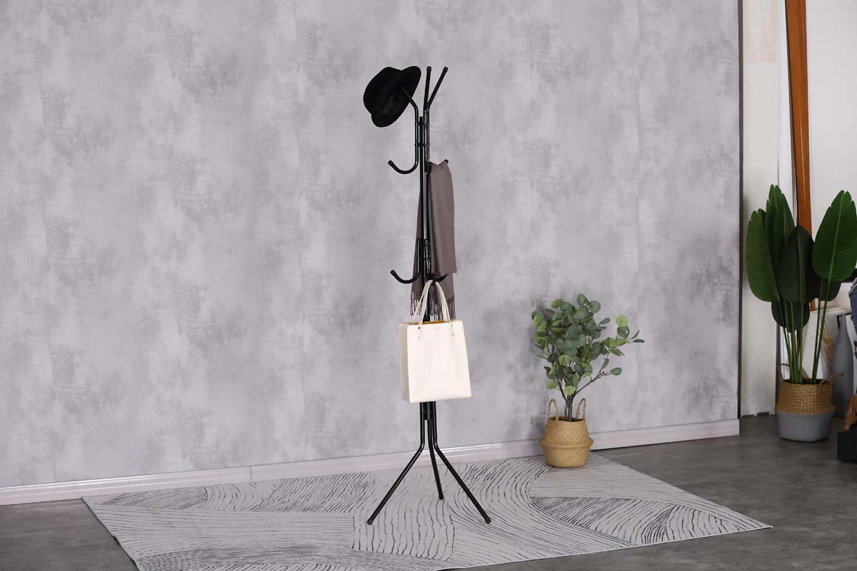 JK Home Décor - Καλόγερος Μεταλλικός σε Μαύρο 42x167cm