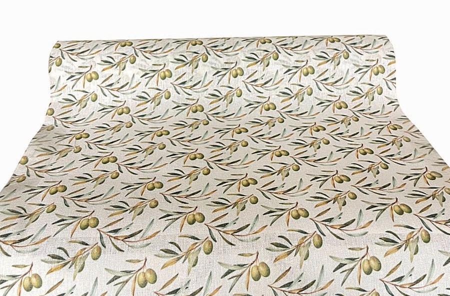 JK Home Décor - Ύφασμα Polycotton Olives 48cmX3m