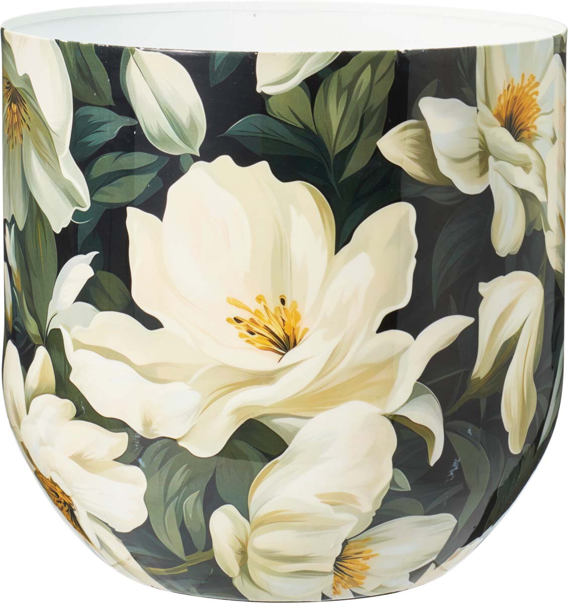 JK Home Décor - Κασπώ Μανώλια από Μέταλλο 23-26x21-25cm S/2