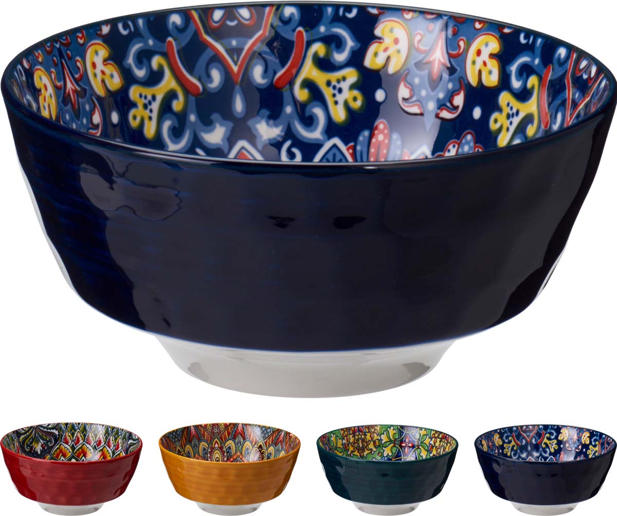 JK Home Décor - Μπολ Oriental Πορσελάνη 780ml 16x7.5cm 4Σχδ