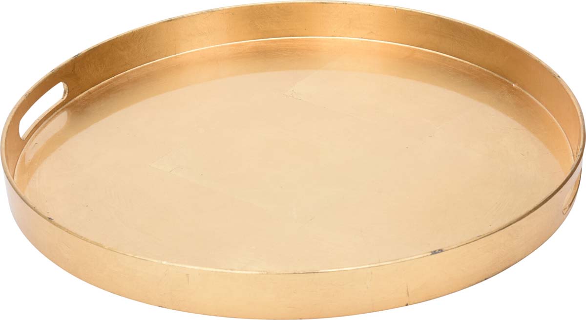 JK Home Décor - Δίσκος Στρογγυλός σε Χρυσό 46x4cm