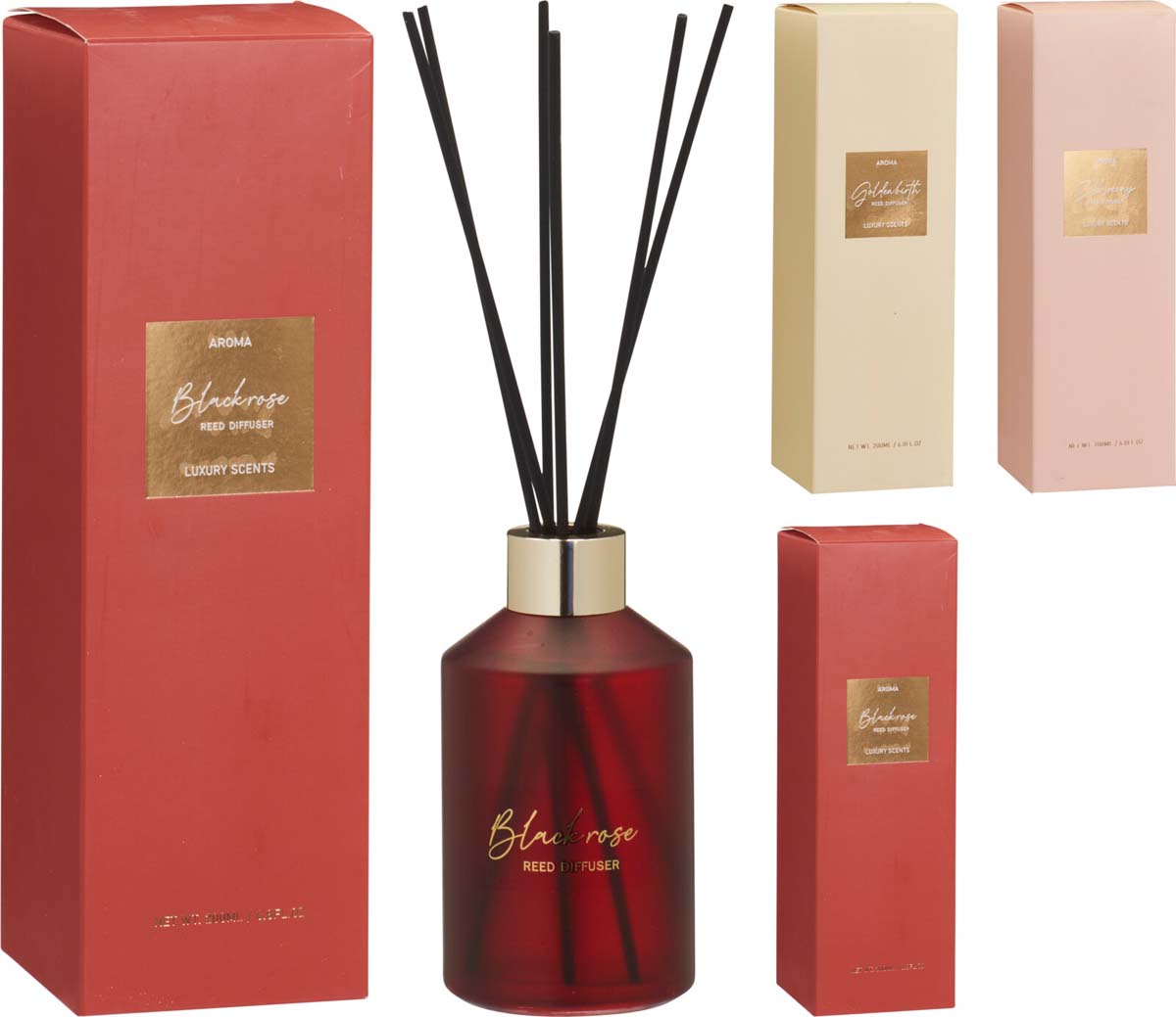 JK Home Décor - Αρωματικό Χώρου σε Γυαλί 200ml 6x11cm 3Σχδ