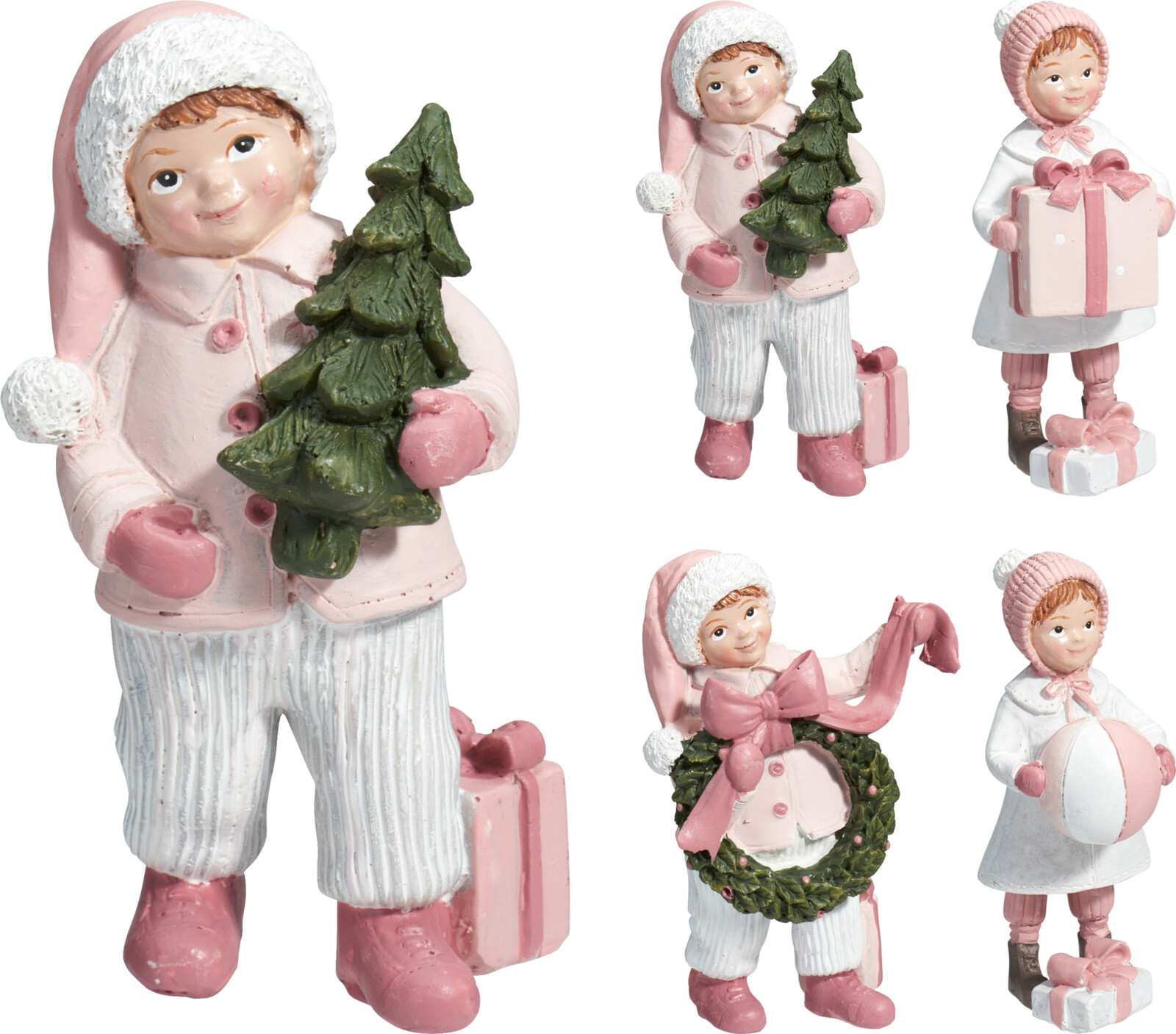 JK Home Décor - Φιγούρα Παιδιού Πολυρεζίν 5.5x12cm 4Σχδ