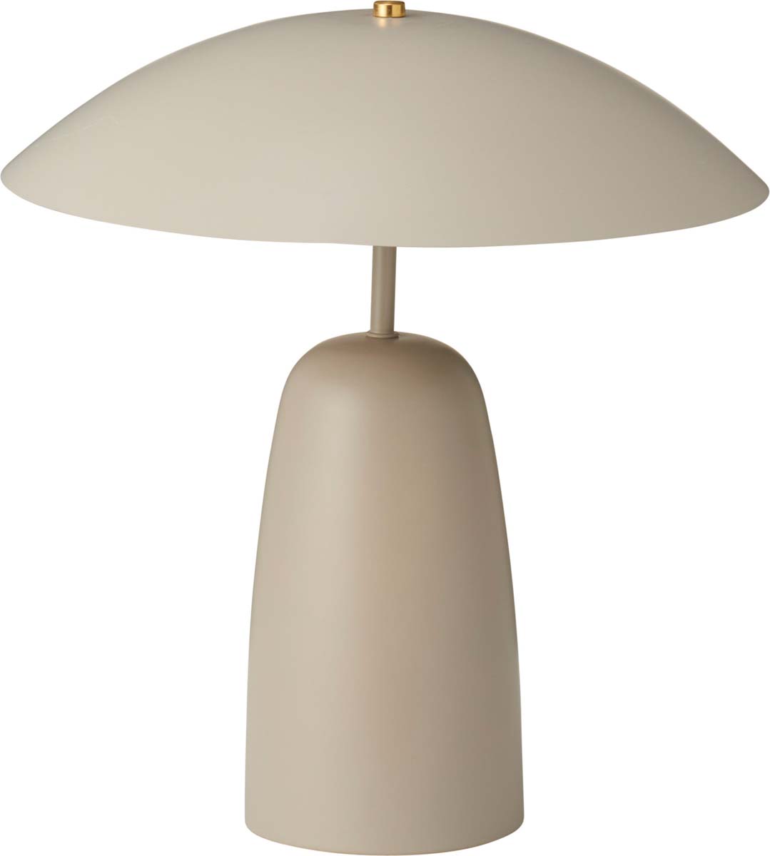 JK Home Décor - Επιτραπέζιο Φωτιστικό από Μέταλλο Μπεζ 39x31cm