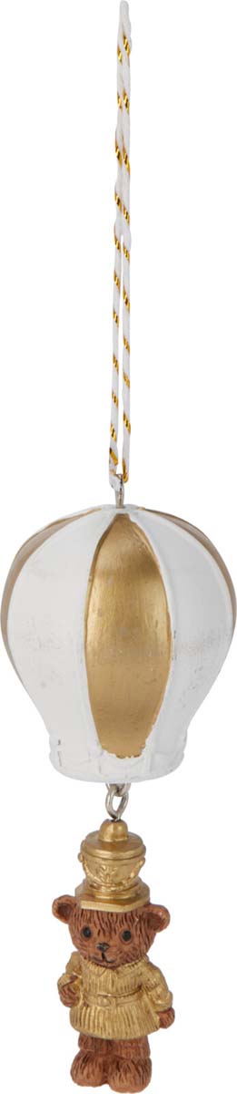 JK Home Décor - Στολίδι Μπαλόνι με Αρκουδάκι Πολυρεζίν 4x11cm