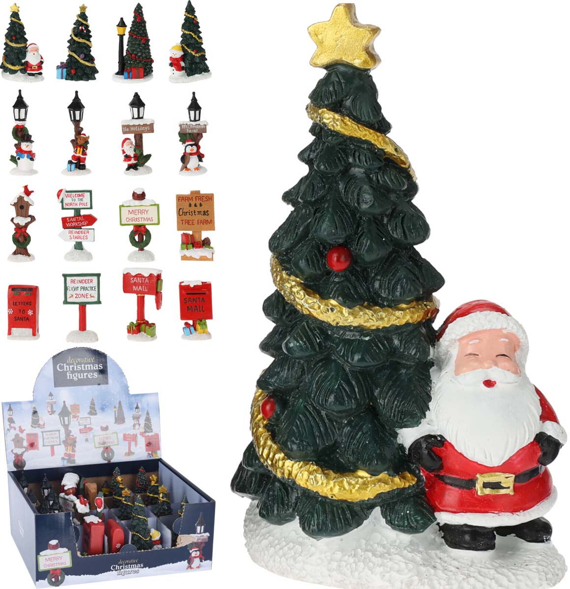 JK Home Décor - Φιγούρες Χριστουγέννων 8cm 16Σχδ