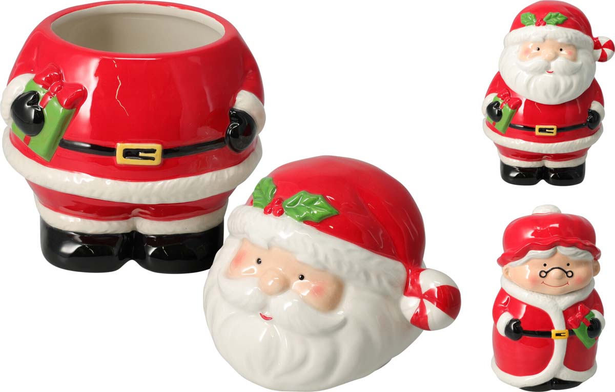 JK Home Décor - Μπισκοτιέρα Άγιος Βασίλης από Δολομίτη 16x21cm