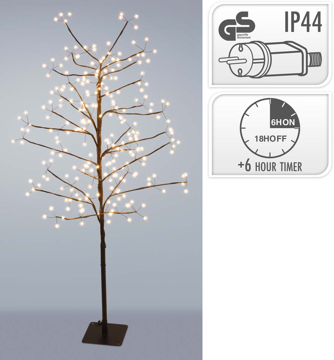 JK Home Décor - Δέντρο Μεταλλικό 240LED 120cm