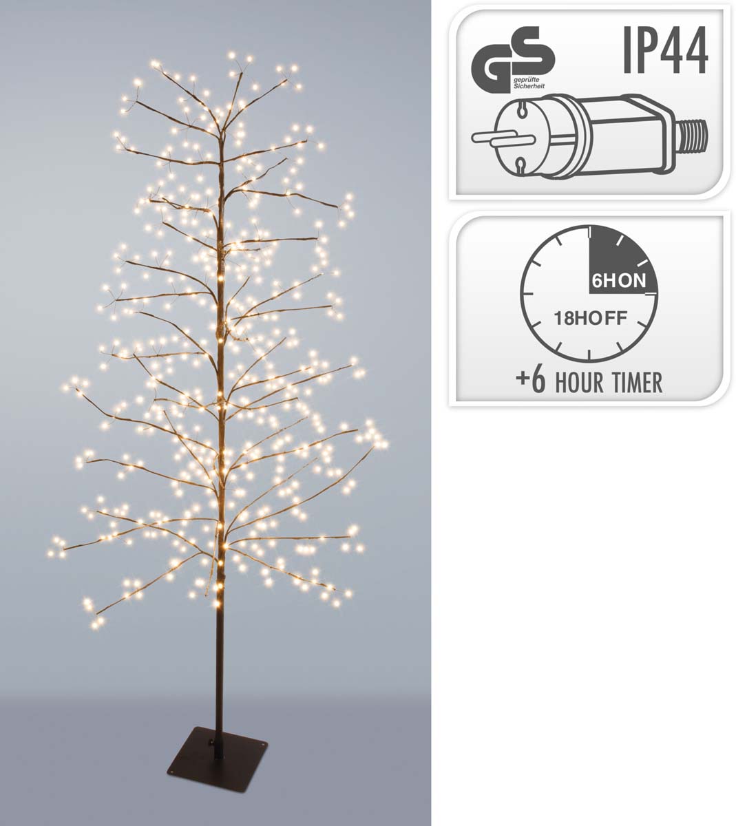 JK Home Décor - Δέντρο Μεταλλικό 360LED 150cm