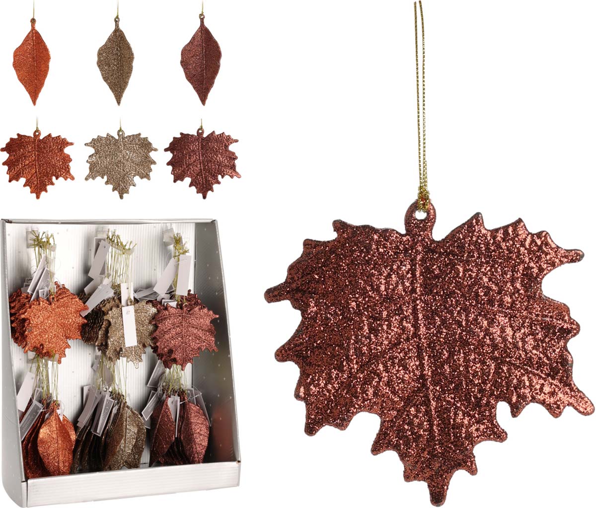 JΚ Home Décor - Στολίδι Maple 11cm 6Σχδ