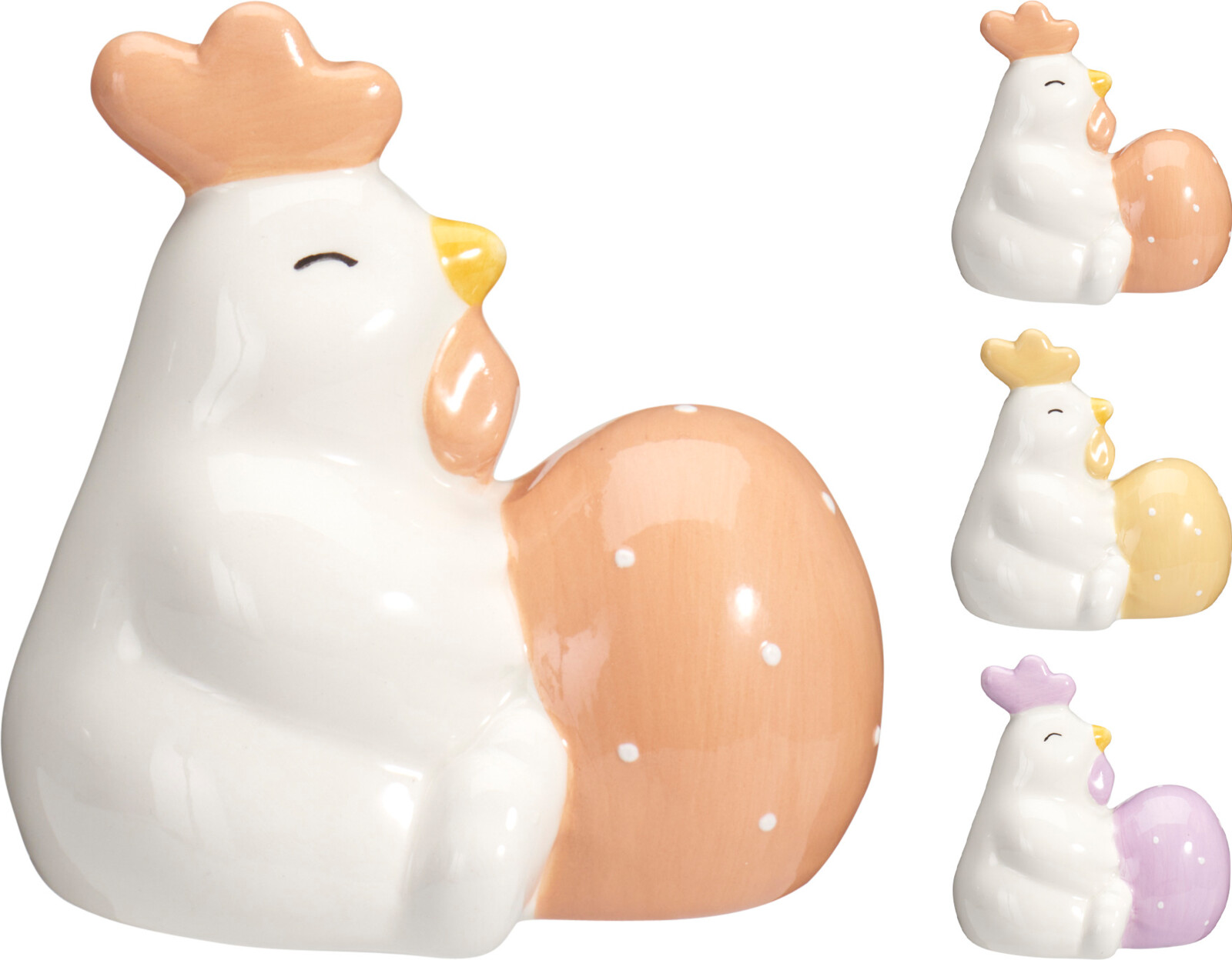 JΚ Home Decor - Κότα Δολομίτη 9x6x9cm 3Ass