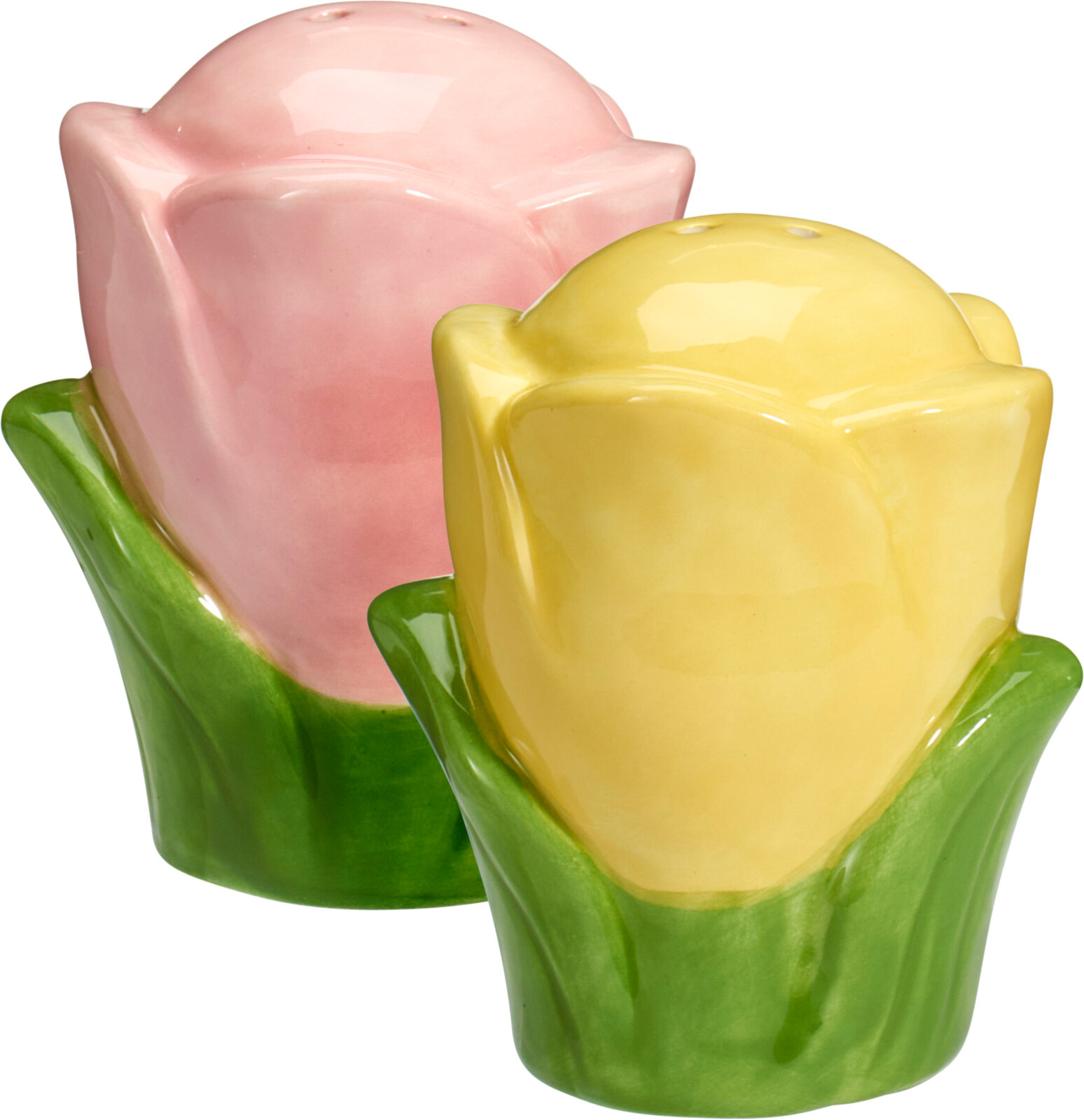 JΚ Home Decor - Σετ Αλάτι &Πιπέρι Τουλίπα 14x8cm S/2