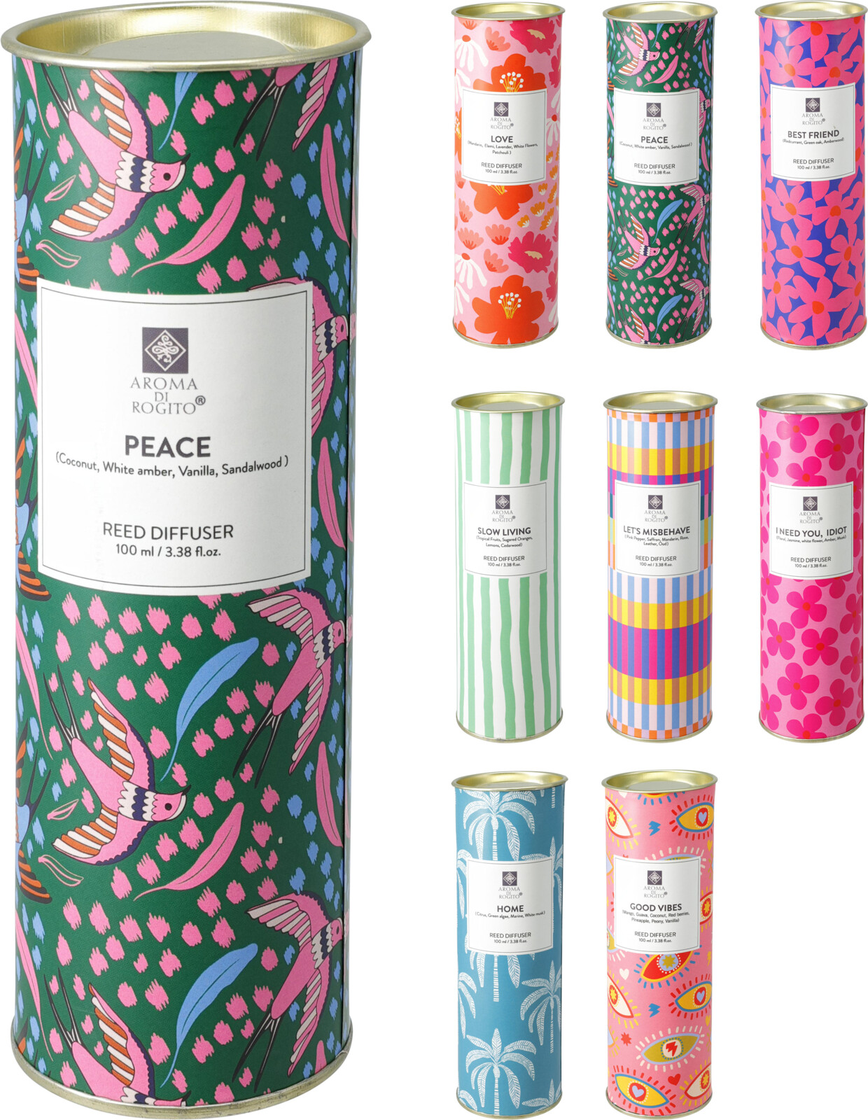 JΚ Home Decor - Διαχυτής Αρώματος 100ml 19cm 8Ass