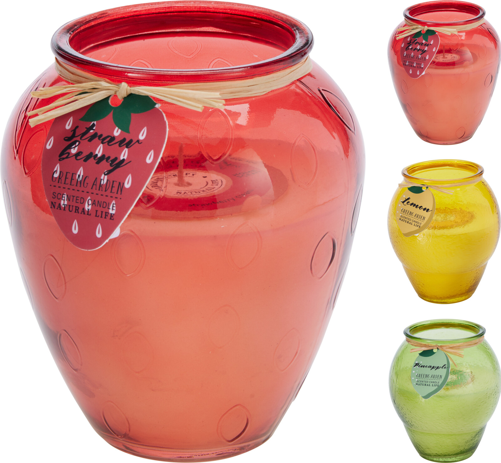 JΚ Home Decor - Αρωματικό Κερί σε Γυαλί 13x15cm 3Ass