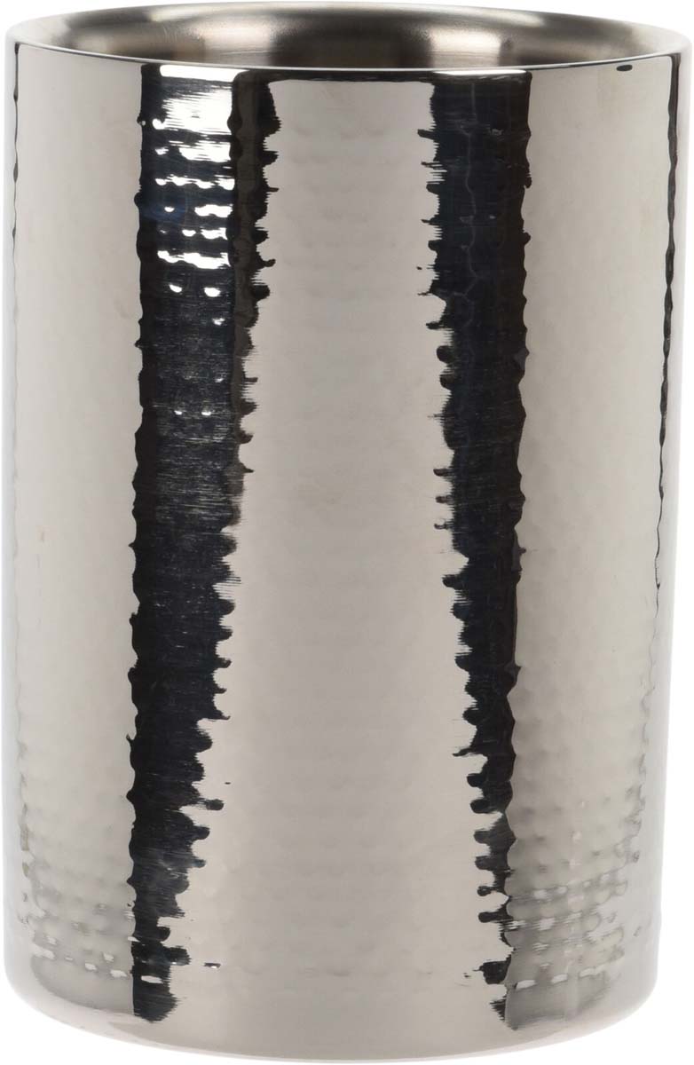 JK Home Décor - Σαμπανιέρα Κρασιού από Ατσάλι Ασημί 12x17cm